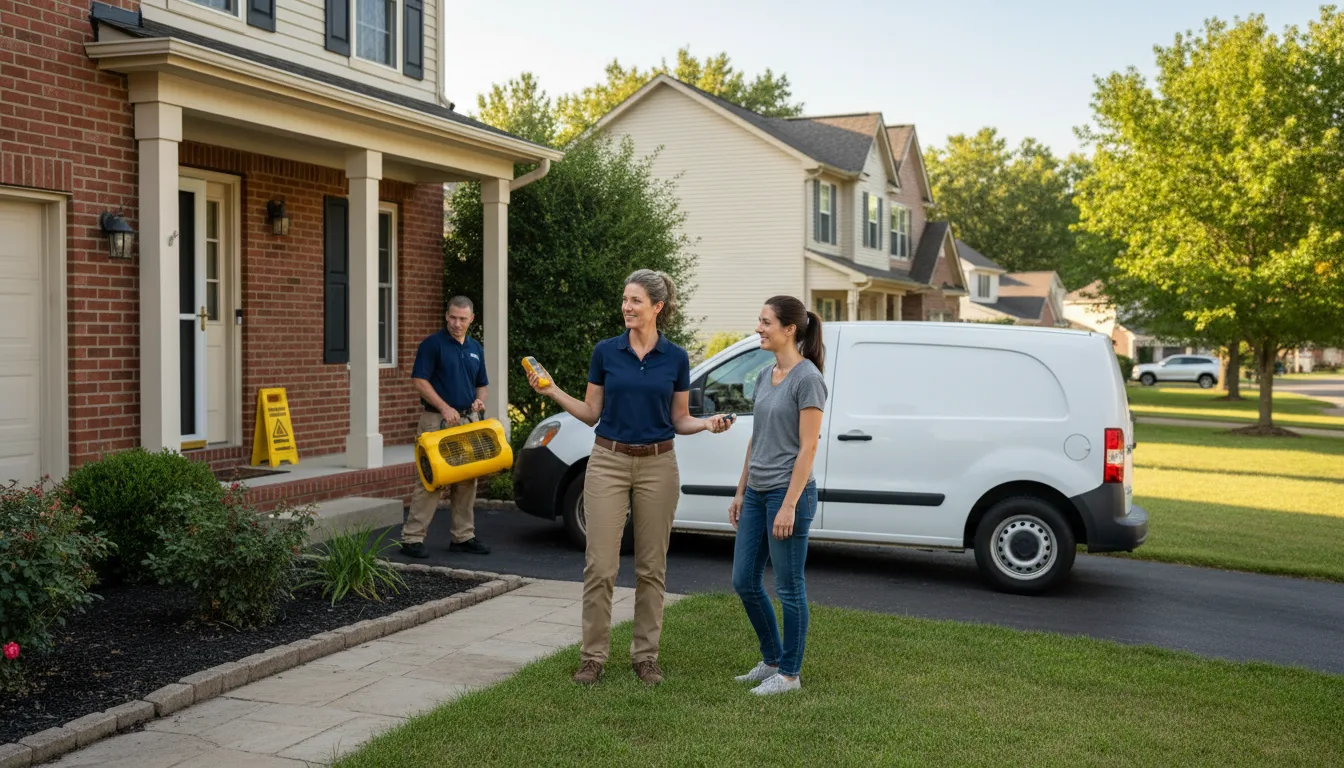 Residential water damage restoration in North Fork, CA